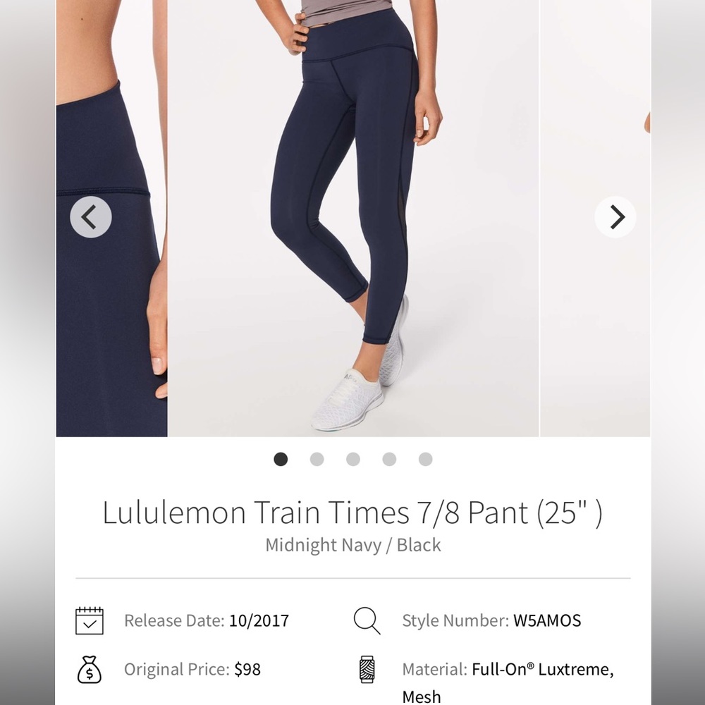 Lululemon Train Time 7/8 Pant